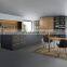 Manufacturer Luxury Black Melamine Modern Matte Acrylic Designs Kitchen Cabinets Sets Made in China