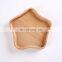 Eco-friendly Wood Bamboo Baby Bowl,Plate Custom Printed Natural Animal Shape Square Dinner Fruit Food Bamboo Plates For Kids