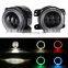 Led Headlights 4 Inch Headlamp Fog Light Off-road Refit With RGB Aperture Fit For Jeep Headlight