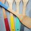 Wholesale bamboo utensil sets with color handle，colorful bamboo spatula set from China