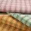 100% cotton yarn dyed check design plain tartan fabric for women garment