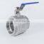 High Pressure Carbon Steel Stainless Steel 2 Way Ball Valve With Handle