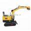 Construction Machinery Parts Mini Crawler Excavator 1 ton Micro Compact Excavator For Sale