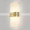 Custom Art Design Hotel Background Decoration Bedside Lamp Modern Rectangular Sconce Acrylic Indoor LED bracket light
