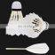 Hot Sale Durable Competition Goose Feather Flashing Shuttle Cock Flashing Shuttlecock
