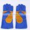 Factory Custom Leather Glove Welding Industrial Gloves Cow Split Leather Working Gloves