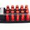 m12 x 15mm black red composite close end heavy  wheel lug nuts