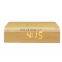 Modern Home Living Room Bedroom Natural Eco Friendly Voice Control Wooden LED Digital Alarm Clock With Recharge