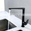 High-end household modern high quality accessories stainless steel metal household black kitchen faucet