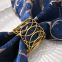 Wire Loop Napkin Ring Loop Napkin Ring Silk Cloth Ring Napkin Buckle Gold Cross Border Spot Wedding Metal Stainless Steel