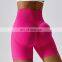 Custom Logo Hot High Waist Seamless Scrunch Butt Lift Fitness Yoga Shorts Good Quality Women Sexy Workout Running Sports Clothes