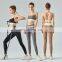TiK ToK New Activewear High Waist Leggings 2 Piece Yoga Sets Sports Bra Fitness Pants Colour Blocking Workout Gym Athleric Sets