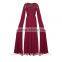 Fashion women high quality islamic clothing women dress with long sleeve muslim dress D239