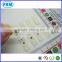 printing clothing size label satin printing size label