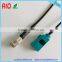 20cm Standard ISO Female to Z FAKRA Female Car Radio antenna adapter for VW, AUDI, SEAT, SKODA