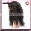 Cheap glueless lace front wig kinky curl Indian virgin hair