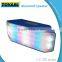 Good rubber bluetooth speaker 3 in 1 LED light FM radio TF card portable wireless speaker