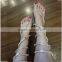 Fashion Rhinestone Flat Shoes Ladies No Heel Footwear Super Sexy Snake Up Summer High Sandal Womens