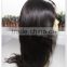 Wholesale grade 7a natural black color full lace human wig 100% virgin human hair