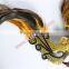 Gold Feather Mask Big Side Cock Feather Mask And Carnival Mask For Cheap Wedding Decorations
