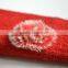 Sheep skin red acrylic Knitted Gloves with short fur