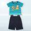 Baby clothes wholesale price 100%cotton Short Sleeve T-shirt short+pants for baby boys