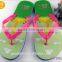 Factory hot selling OEM design fashion girls soft sole slippers