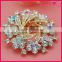 Colorful rhinestone eight flower bulk brooch WBR-1564