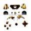 Chrome Gold ABXY Dpad Triggers Full Buttons Set Kits for Xbox One