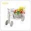 antique white garden planter metal bike flower pot for sale