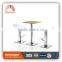 T-Y14 (SS)CV-B116 wood steel design coffee table