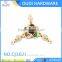 Metal shoe decoration buckles with shiny rhinestone for women sandal ornament decoration buckles