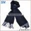 Fringed solid wool Pashmina Scarf