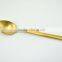 Golden spoons, colored flatware, matte gold cutlery                        
                                                Quality Choice