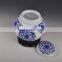 Blue and white wholesale ceramic mason jar for home decoration