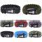 survival bracelet with compass outdoor survival paracord bracelet with fire starter