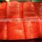 PE /PP round yarn net mesh bags for packaging orange