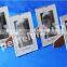 4 pack fancy frameless glass clip photo frame for home decorative and gift