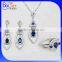 Fashion Rhodium Plated Big Stone Custom Necklace Pendant Design/Color AAA Cubic Zircon Paved 925 Sterling Silver CZ Pendant