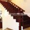Red oak handrail Top wood stair newel