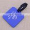 Hot sale blue silicone luggage tag/square pvc baggage tag with adjustable strap                        
                                                                                Supplier's Choice