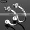 New Products In 2016 Stainless Steel Cuff Double C Earrings