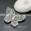 Cute animal series-noble beautiful pearl butterfly wing brooch/handmade rhinestone brooch
