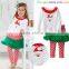 New design wholesale kids two-piece set christmas designs lovely fashion design small girls dress TR-CA06