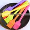 Length 21cm colorful BBQ grill silicone cleaning brush,silicone basting brush pastry brush