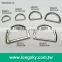 (#DRZ0073/20.0mm) d ring silver color metal bag buckles for sale