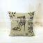 Factory direct cotton pillow case square pillowcase used for car ,sofa and seat cushion covers
