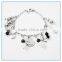 Fashion logo bracelet stainless steel charm teacher bracelet                        
                                                                                Supplier's Choice
