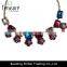 Fashion jewelry Wholesale latest model necklace multi-color necklace diamond necklace