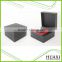 Single Matte Black Wooden Watch Box with Pillow